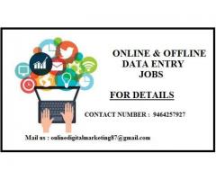 Data entry job is available with us. 