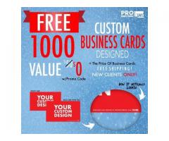 Get 1000 Free Business Cards Designed + Free Shipping use promo code: VACE1