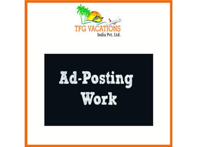 Home Based Online Part Time Ad Posting Work Guaranteed Job Call us