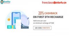 FreeCharge Coupons, Deals & Offers: 20% Cashback on First DTH Recharge over Rs.200