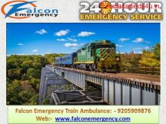 Get Falcon Emergency Train Ambulance Services from Ranchi for Best Train Ambulance