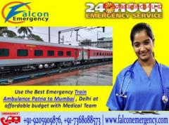 Get Medical Emergency Train Ambulance Services from Kolkata by Falcon Emergency