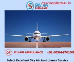 Pick the Sky Air Ambulance from Shillong to Delhi with Medicinal Care 