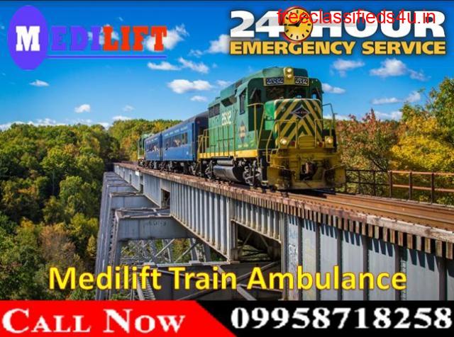 Use Medilift Train Ambulance Services in Delhi with Medical Team at Economic Cost