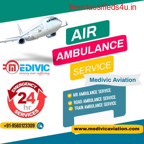 Obtain Full ICU Air Ambulance Services in Bhopal by Medivic