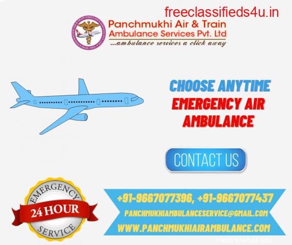 Choose Minimum Fare Panchmukhi Air Ambulance in Bhopal with Doctor