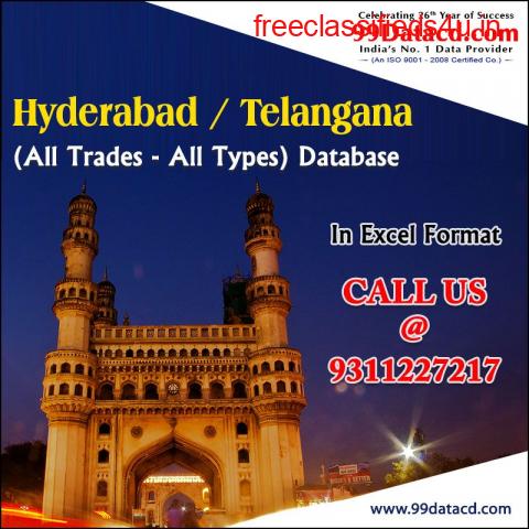 Get Hyderabad & Telangana Database in Excel Format