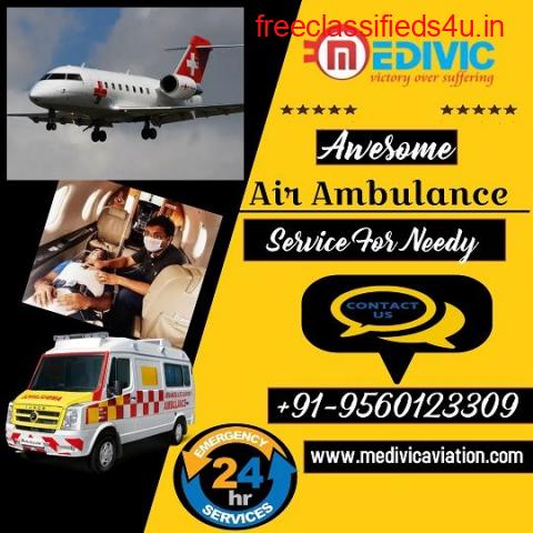 Acquire Superb Life Savior Air Ambulance in Kolkata by Medivic