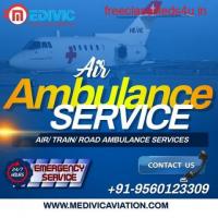 Obtain ICU Charter Emergency Air Ambulance in Varanasi by Medivic