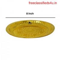 Brass Plate | Brass Pooja Thali | Brass Pooja Thali Set Online