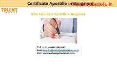 Grab Certificate Apostille in Bangalore