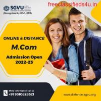 M.com Distance Education Benefits 