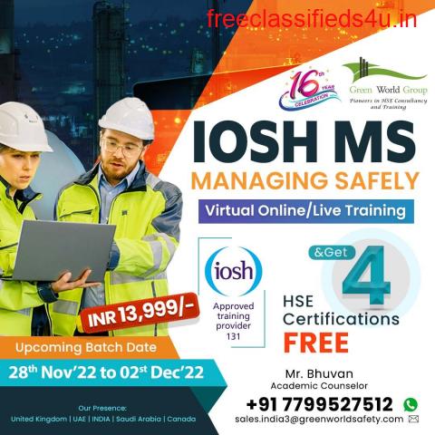 Green World Group offer IOSH MS Training Course
