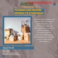 Packers and Movers Mumbai to Hyderabad - Get a free estimate
