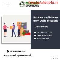 Top Packers And Movers From Delhi To Batala With Charges