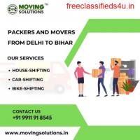 Top Packers and Movers from Delhi to Bihar with Charges