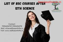 List of B.Sc. Courses After 12th Science