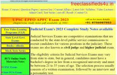 Judiciary Service Exam Study Material available