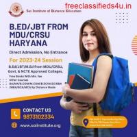 Welcome To Sai Institute B.Ed Admission Mdu Courses 2023-24