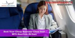Book your cheap business-class seat with American Airlines