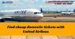 Find cheap domestic tickets with United Airlines