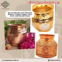 Sacred Rituals and Timeless Beauty: Copper Lagan, Lota, Bowl, and Hawan Kund