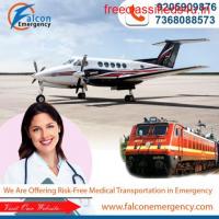 Falcon Train Ambulance in Delhi is Care Implied Medical Transportation Service
