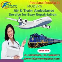 Falcon Emergency Train Ambulance in Bangalore keeps the health of the patient stable