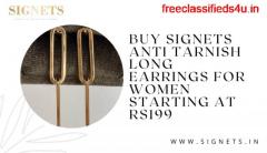 Buy Signets Anti Tarnish Long Earrings For Women Starting At Rs199