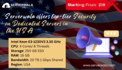 Serverwala offers top-tier security on dedicated servers in the USA