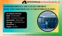 With Serverwala, you can get the best dedicated server plans at cheap prices in India