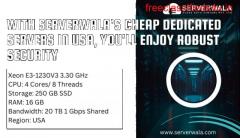 With Serverwala's Cheap Dedicated Servers in USA, you'll enjoy robust security