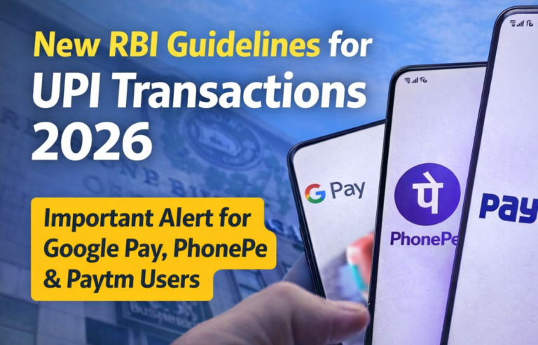 New RBI Guidelines for UPI Transactions 2026: Big Update for Google Pay, PhonePe & Paytm Users